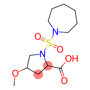 1-(azepane-1-sulfonyl)-4-methoxypyrrolidine-2-carboxylic acid