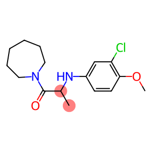 1-(azepan-1-yl)-2-[(3-chloro-4-methoxyphenyl)amino]propan-1-one