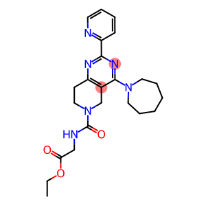 [(4-AZEPAN-1-YL-2-PYRIDIN-2-YL-7,8-DIHYDRO-5H-PYRIDO[4,3-D]PYRIMIDINE-6-CARBONYL)-AMINO]-ACETIC ACID ETHYL ESTER