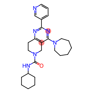 4-AZEPAN-1-YL-2-PYRIDIN-3-YL-7,8-DIHYDRO-5H-PYRIDO[4,3-D]PYRIMIDINE-6-CARBOXYLIC ACID CYCLOHEXYLAMIDE