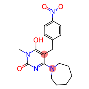 4-AZEPAN-1-YL-6-HYDROXY-1-METHYL-5-(4-NITROBENZYL)PYRIMIDIN-2(1H)-ONE