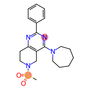 4-AZEPAN-1-YL-6-METHANESULFONYL-2-PHENYL-5,6,7,8-TETRAHYDRO-PYRIDO[4,3-D]PYRIMIDINE