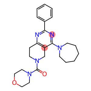 (4-AZEPAN-1-YL-2-PHENYL-7,8-DIHYDRO-5H-PYRIDO[4,3-D]PYRIMIDIN-6-YL)-MORPHOLIN-4-YL-METHANONE