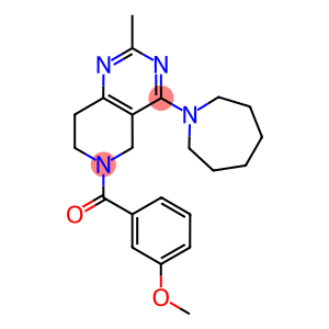 (4-AZEPAN-1-YL-2-METHYL-7,8-DIHYDRO-5H-PYRIDO[4,3-D]PYRIMIDIN-6-YL)-(3-METHOXY-PHENYL)-METHANONE