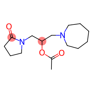 2-AZEPAN-1-YL-1-[(2-OXOPYRROLIDIN-1-YL)METHYL]ETHYL ACETATE