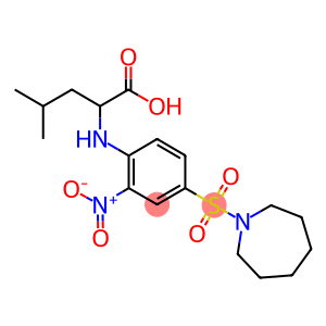 2-[4-(AZEPANE-1-SULFONYL)-2-NITRO-PHENYLAMINO]-4-METHYL-PENTANOIC ACID