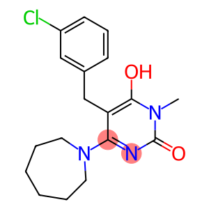 4-AZEPAN-1-YL-5-(3-CHLOROBENZYL)-6-HYDROXY-1-METHYLPYRIMIDIN-2(1H)-ONE