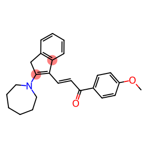 3-(2-AZEPAN-1-YL-1H-INDEN-3-YL)-1-(4-METHOXYPHENYL)PROP-2-EN-1-ONE