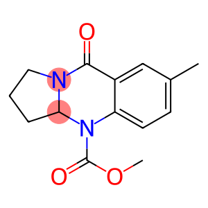 1,2,3,3a-Tetrahydro-4-(methoxycarbonyl)-7-methylpyrrolo[2,1-b]quinazolin-9(4H)-one