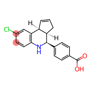 4-[(3AR,4S,9BS)-8-CHLORO-3A,4,5,9B-TETRAHYDRO-3H-CYCLOPENTA[C]QUINOLIN-4-YL]BENZOIC ACID