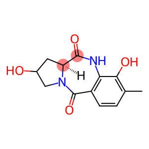 (11AS)-2,9-DIHYDROXY-8-METHYL-1,2,3,11A-TETRAHYDROPYRROLO(2,1-C)(1,4)BENZODIAZEPINE-5,11(10H)-DIONE