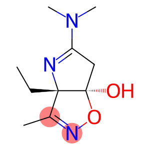 (3aS,6aR)-6,6a-Dihydro-3-methyl-3a-ethyl-5-(dimethylamino)-3aH-1-oxa-2,4-diazapentalen-6a-ol