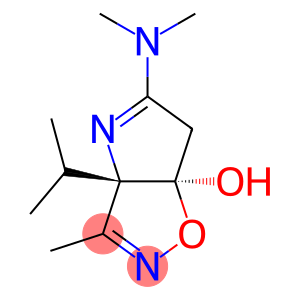 (3aS,6aR)-6,6a-Dihydro-3-methyl-3a-isopropyl-5-(dimethylamino)-3aH-1-oxa-2,4-diazapentalen-6a-ol