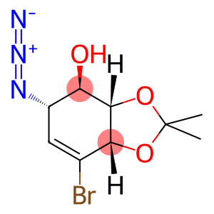 [3AS-(3AALPHA,4ALPHA,5BETA,7AALPHA)]-5-AZIDO-7-BROMO-3A,4,5,7A-TETRAHYDRO-2,2-DIMETHYL-1,3-BENZODIOXOL-4-OL