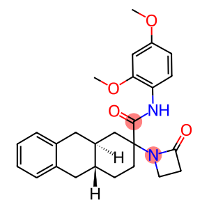 (4AR,9AS)-N-(2,4-DIMETHOXYPHENYL)-2-(2-OXO-1-AZETIDINYL)-1,2,3,4,4A,9,9A,10-OCTAHYDRO-2-ANTHRACENECARBOXAMIDE