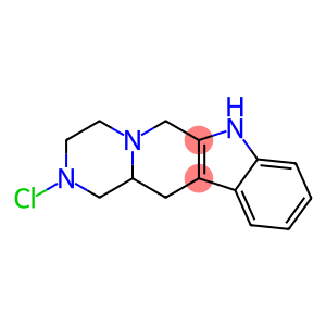 1,2,3,4,6,7,12,12a-Octahydro-2-chloropyrazino[1',2':1,6]pyrido[3,4-b]indole