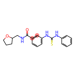 3-[(anilinocarbothioyl)amino]-N-(tetrahydro-2-furanylmethyl)benzamide