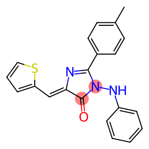 3-anilino-2-(4-methylphenyl)-5-(2-thienylmethylene)-3,5-dihydro-4H-imidazol-4-one