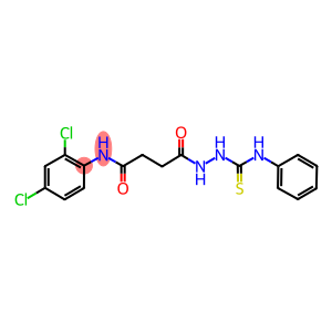 4-[2-(anilinocarbothioyl)hydrazino]-N-(2,4-dichlorophenyl)-4-oxobutanamide