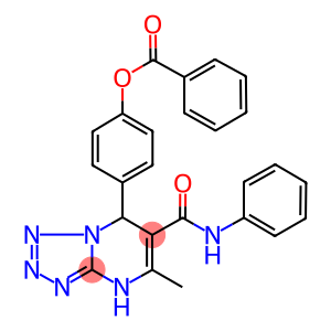 4-[6-(anilinocarbonyl)-5-methyl-4,7-dihydrotetraazolo[1,5-a]pyrimidin-7-yl]phenyl benzoate