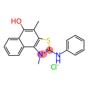 2-anilino-5-hydroxy-1,4-dimethylnaphtho[1,2-d][1,3]thiazol-1-ium chloride