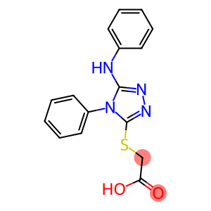 2-[(5-anilino-4-phenyl-4H-1,2,4-triazol-3-yl)thio]acetic acid