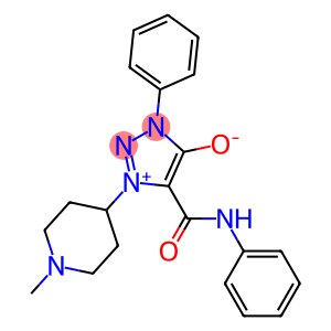 5-(ANILINOCARBONYL)-1-(1-METHYL-4-PIPERIDINYL)-3-PHENYL-3H-1,2,3-TRIAZOL-1-IUM-4-OLATE