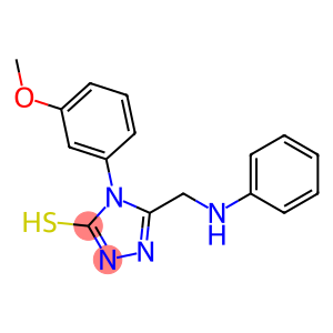 5-(ANILINOMETHYL)-4-(3-METHOXYPHENYL)-4H-1,2,4-TRIAZOLE-3-THIOL