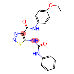 5-[(ANILINOCARBONYL)AMINO]-N-(4-ETHOXYPHENYL)-1,2,3-THIADIAZOLE-4-CARBOXAMIDE