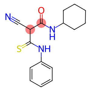 3-ANILINO-2-CYANO-N-CYCLOHEXYL-3-THIOXOPROPANAMIDE