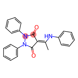 4-(1-ANILINOETHYLIDENE)-1,2-DIPHENYL-3,5-PYRAZOLIDINEDIONE