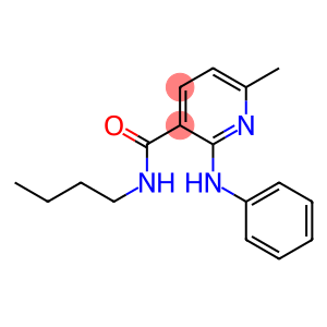 2-Anilino-N-butyl-6-methylnicotinamide