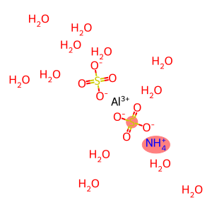 Aluminum ammonium bissulfate dodecahydrate