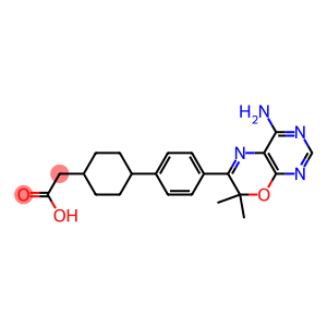 2-(4-(4-(4-aMino-7,7-diMethyl-7H-pyriMido[4,5-b][1,4]oxazin-6-yl)phenyl)cyclohexyl)acetic acid