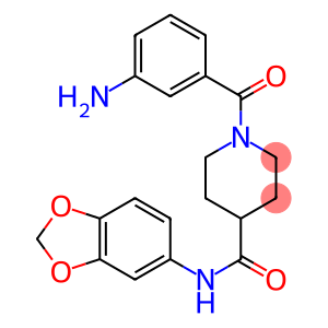 1-(3-aMinobenzoyl)-N-(benzo[d][1,3]dioxol-5-yl)piperidine-4-carboxaMide