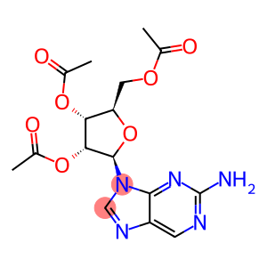 2-Amino-9-(2',3',5'-tri-O-acetyl-b-D-ribofuranosyl)purine