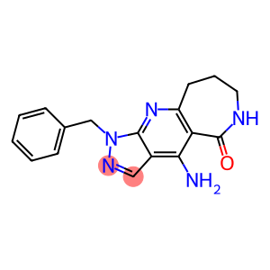 4-Amino-1-benzyl-6,7,8,9-tetrahydro-1,2,6,10-tetraazacyclohept[f]inden-5(1H)-one