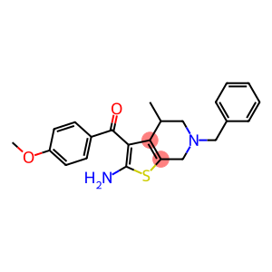 2-Amino-3-(4-methoxybenzoyl)-4,5,6,7-tetrahydro-4-methyl-6-benzylthieno[2,3-c]pyridine