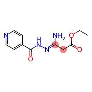 3-Amino-3-[2-(4-pyridinylcarbonyl)hydrazono]propanoic acid ethyl ester