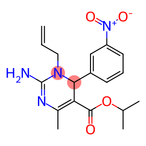 2-Amino-3,4-dihydro-4-(3-nitrophenyl)-6-methyl-3-(2-propenyl)pyrimidine-5-carboxylic acid isopropyl ester