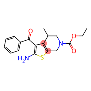 2-Amino-3-benzoyl-4,5,6,7-tetrahydro-4-methyl-6-ethoxycarbonylthieno[2,3-c]pyridine