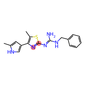 2-[[Amino(benzylamino)methylene]amino]-5-methyl-4-(2-methyl-1H-pyrrol-4-yl)thiazole