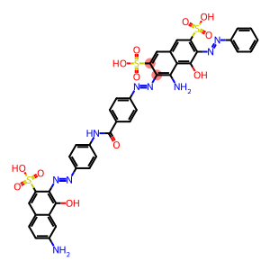 4-Amino-3-[[4-[[[4-[(7-amino-1-hydroxy-3-sulfo-2-naphthalenyl)azo]phenyl]amino]carbonyl]phenyl]azo]-5-hydroxy-6-(phenylazo)-2,7-naphthalenedisulfonic acid