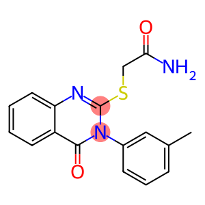 2-(2-Amino-2-oxoethylthio)-3-(3-methylphenyl)-quinazolin-4(3H)-one