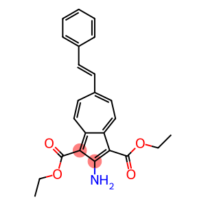 2-Amino-6-(2-phenylethenyl)azulene-1,3-dicarboxylic acid diethyl ester