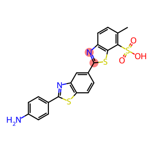 2-[2-(4-Aminophenyl)benzothiazol-5-yl]-6-methyl-7-benzothiazolesulfonic acid