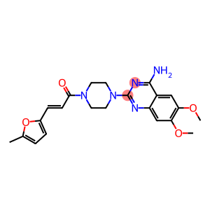 4-Amino-2-[4-[3-(5-methyl-2-furanyl)propenoyl]-1-piperazinyl]-6,7-dimethoxyquinazoline