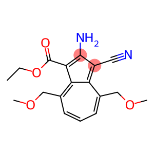 2-Amino-3-cyano-4,8-bis(methoxymethyl)azulene-1-carboxylic acid ethyl ester