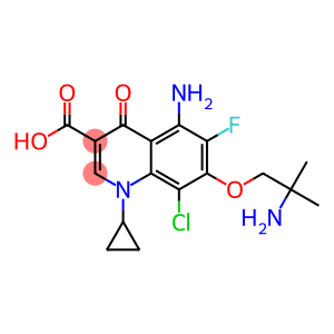 7-(2-Amino-2-methylpropoxy)-5-amino-1-cyclopropyl-6-fluoro-8-chloro-1,4-dihydro-4-oxoquinoline-3-carboxylic acid