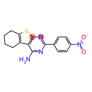 4-Amino-5,6,7,8-tetrahydro-2-(4-nitrophenyl)[1]benzothieno[2,3-d]pyrimidine